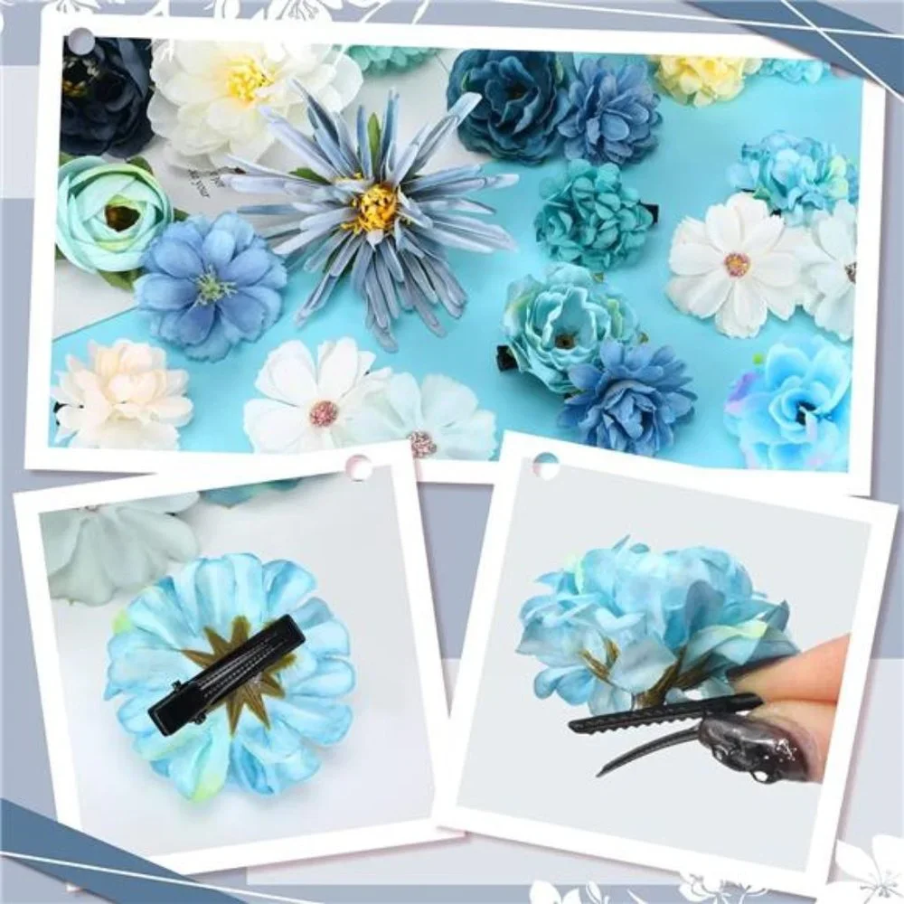 21 Pieces Flower Hair Clip Rose Hair Clips Hair Barrettes for Women Flower - Picture 5 of 7